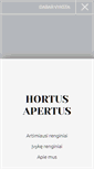 Mobile Screenshot of hortusapertus.lt